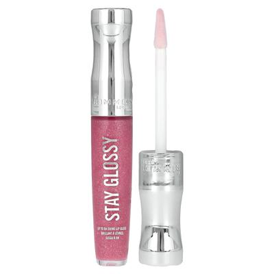Stay Glossy Lip Gloss, 140 Flower Power, 0.18 Fl Oz (5.5 Ml)