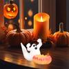 Spooky Halloween Resin Witch Bat Jack-O -Lantern Tealight Holder Table Centerpieces for Home Party Holiday Decorations
