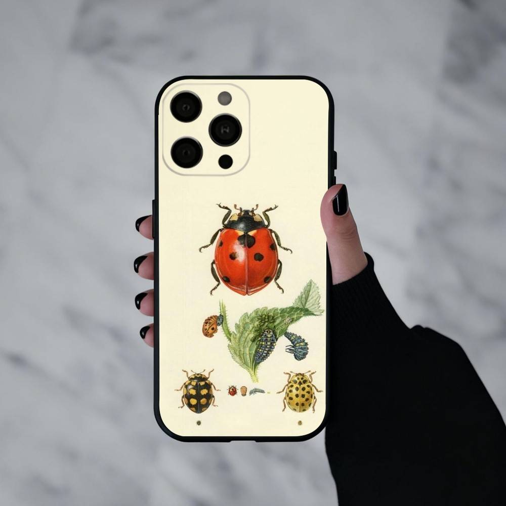 

I-Insects And B-Bugs Phone Case For iPhone 17pro, 16,15,14,13,12,11 X XR Plus,Others Soft Black Cover iPhone15