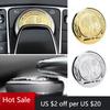 Hots  1pcs 48mm Car Central Control Multimedia Knob Cover Sticker For Mercedes Benz AMG GLC GLE CLA GLA W205 W211 W213 Car Acces