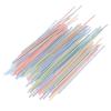 100Pcs/Set Curved Plastic Drinking Straw Cocktail Lounge Wedding Birthday Party