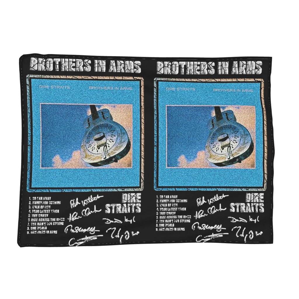 Dire Straits Brothers In Arms Album Cover Blanket Soft Warm Flannel Throw Blanket Cover for Bed Living room Picnic Travel Home