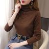 Half Turtleneck Fashion Simple Base Shirt Women Spring Autumn Clothes Slim Fit Long Sleeve T-Shirt Top