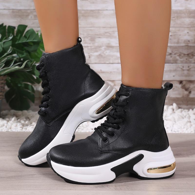 Fashion Small Inside Heightening Casual Shoes Spring, Autumn and Winter New Trifle Platform Soft Sole Women's Boots