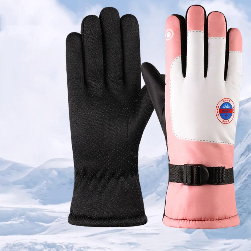 Touch Screen Touchscreen Snow Gloves Non-slip Riding Gloves New Winter Warm Mittens  Skiing