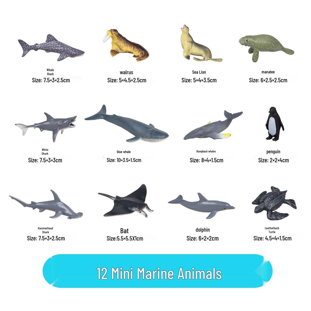 "Wildes Meerestier Simulationsmodell": Kinder Bildungs-Heimdeko-Spielzeug"