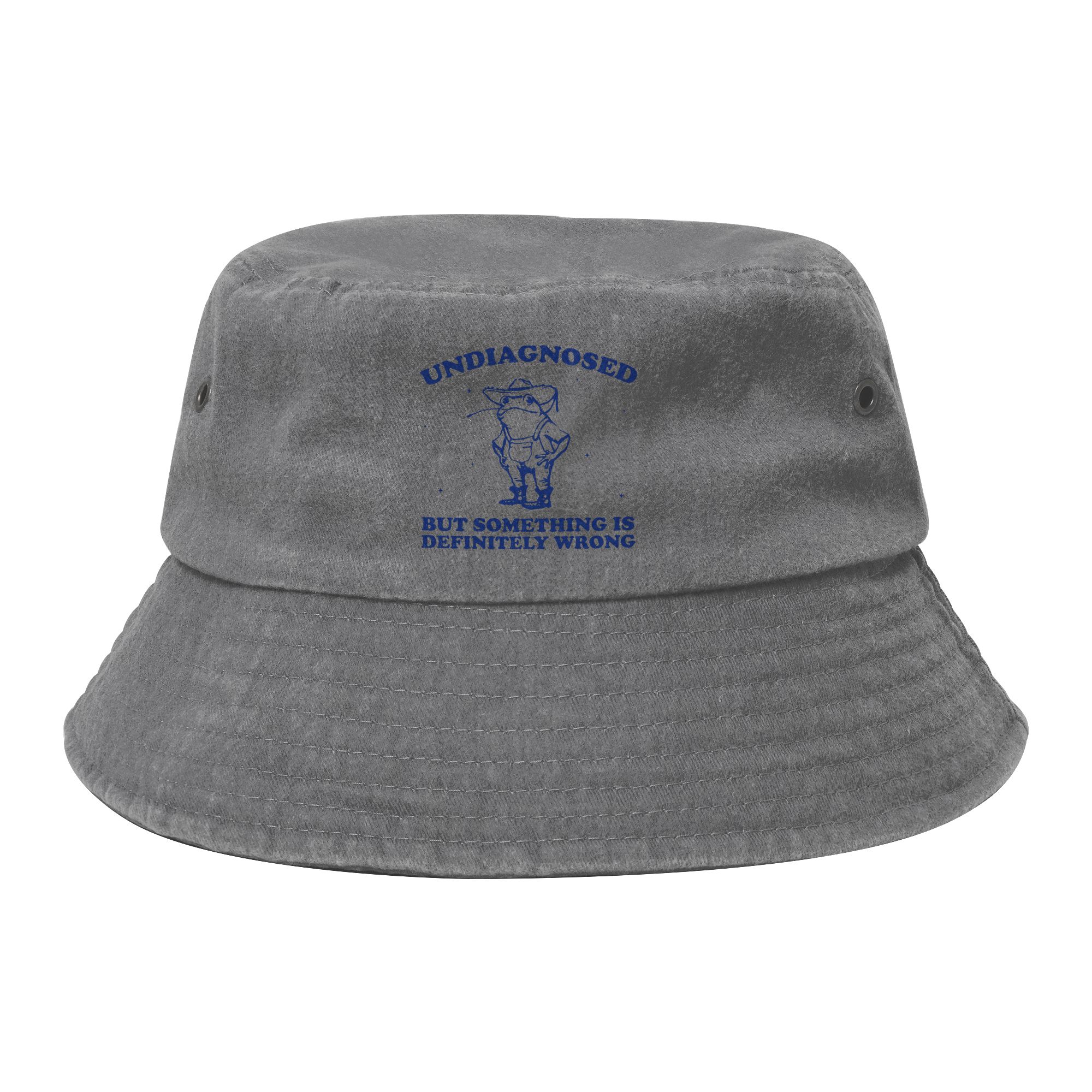 Headwear Undiagnosed But Something is Definitely Wrong Vintage Bucket Hat Women Hot Sun Hat Cowboy Frog Ispoti Hat Fishing Hats One Size
