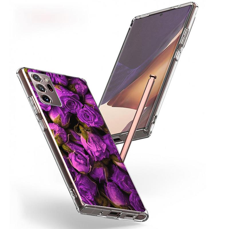 Purple Lavender Flowers Phone Case For Samsung Galaxy S26 S25 Edge S24 S23 FE S22 Ultra S21 Plus S20 + Fundas Cover Coque Galaxy