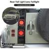 ABS Black Rear Tail Light Lens Taillight Kit Fit for Land Rover Defender 90 110 130 2020-2024 Car Exterior Taillight Protection Cover Accessories