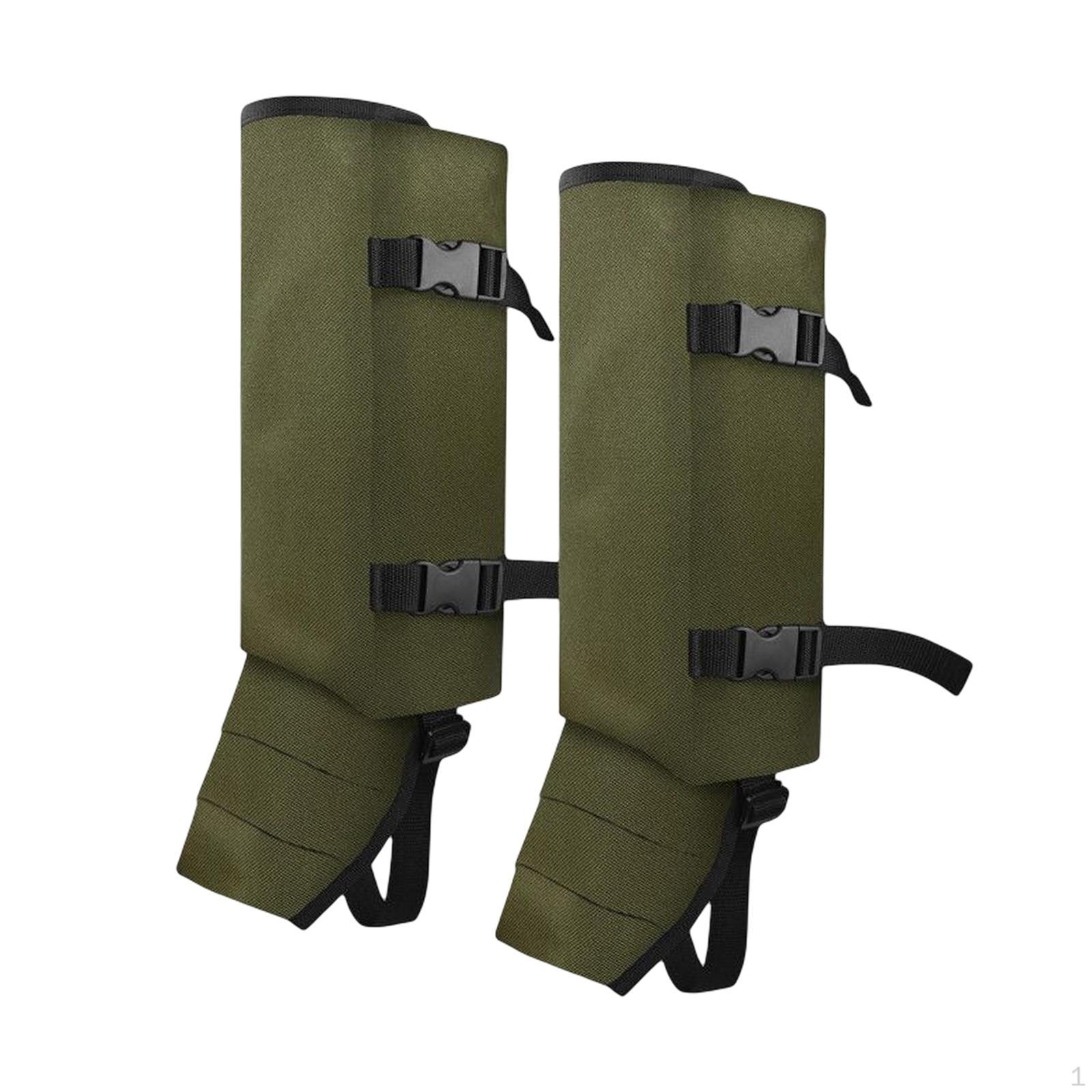 

Leg Waterproof Anti Tear Lower Legs Snow Boot Leggings Windproof Shoes Covers for Winter Tourist green