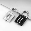 New 8 Digit Button Combination Lock Anti-theft Metal Customs Password Lock Waterproof Rust Proof Password Pad Lock For Travel