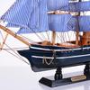 Marino Nautico Creativo Modello Barca a Vela in Legno Decorazioni per la Stanza Figurine Miniature Stile Mediterraneo Nave Ornamenti Piccola Barca Regalo