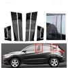 Glossy Black  Silvery Carbon  Pillar Post Cover Trim Fit For Honda HRV 2015- 2017 2018 2019 2020 2021 Window Door Column B C