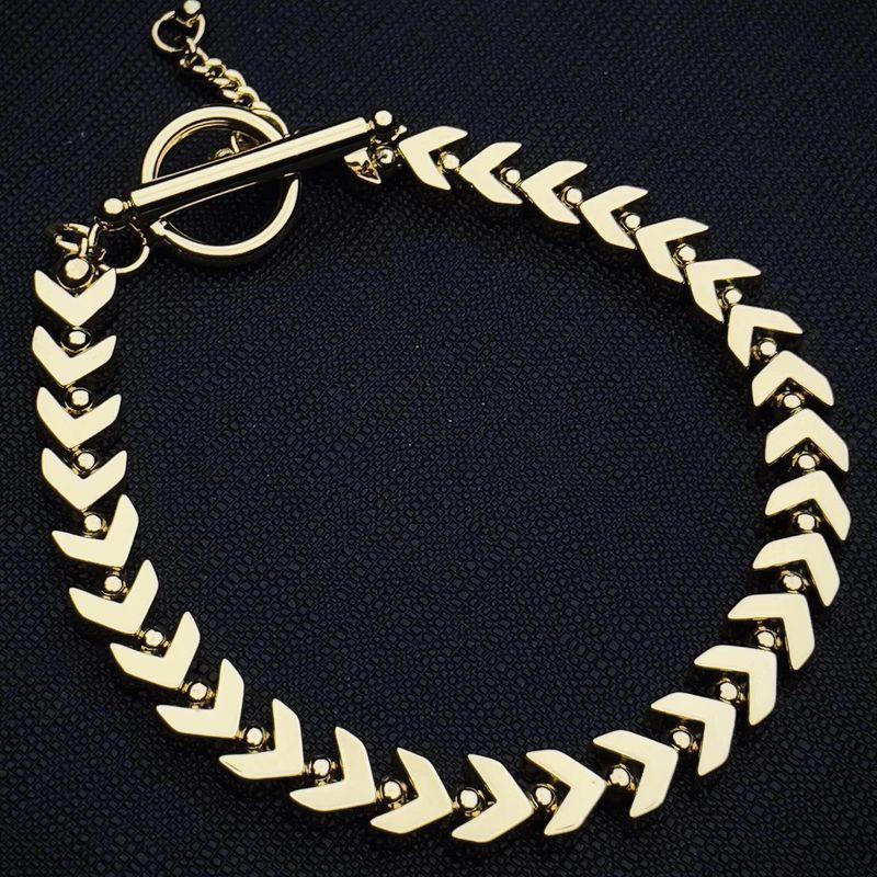 

Fashion Real Gold Electroplated Wheat Bracelet Men and Women Niche Style Fancy Minimalist Ins Style Street Bracelet Fashion Gold [Can Be Worn with Hand Circumference 18-21cm]