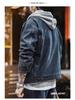 Men's American Retro Denim Detroit Jacket: Washed & Distressed Casual Lapel for Spring