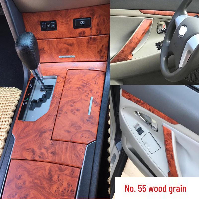 06-11 6. Gen Camry Kohlefaser Innenraum Schaltknauf Aufkleber