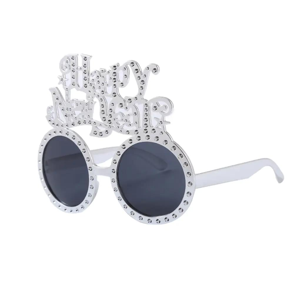 Creative Happy New Year Glasses New Year Party Glasses Supplies Photography Prop Festival Ball Dress Up Funny Decoration Eyewear