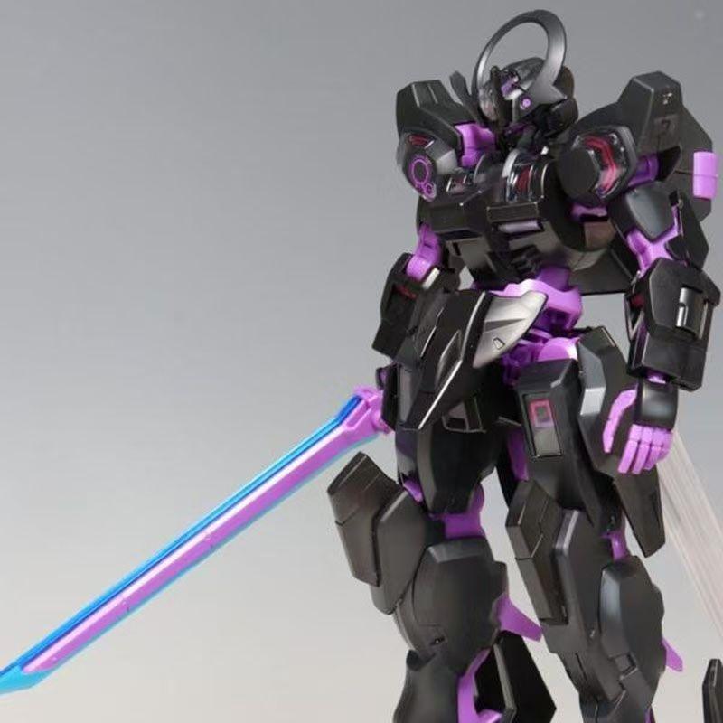 Schwarzette Viola Neon MDX-0003 HG 1/144 Assemblare Il Modello Action Figures Decorazione da Scrivania Giocattoli per Bambini Regalo Collezionabile