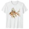 Boho Watercolor Goldfish TShirt Aquatic Wildlife Gift For Him And Her