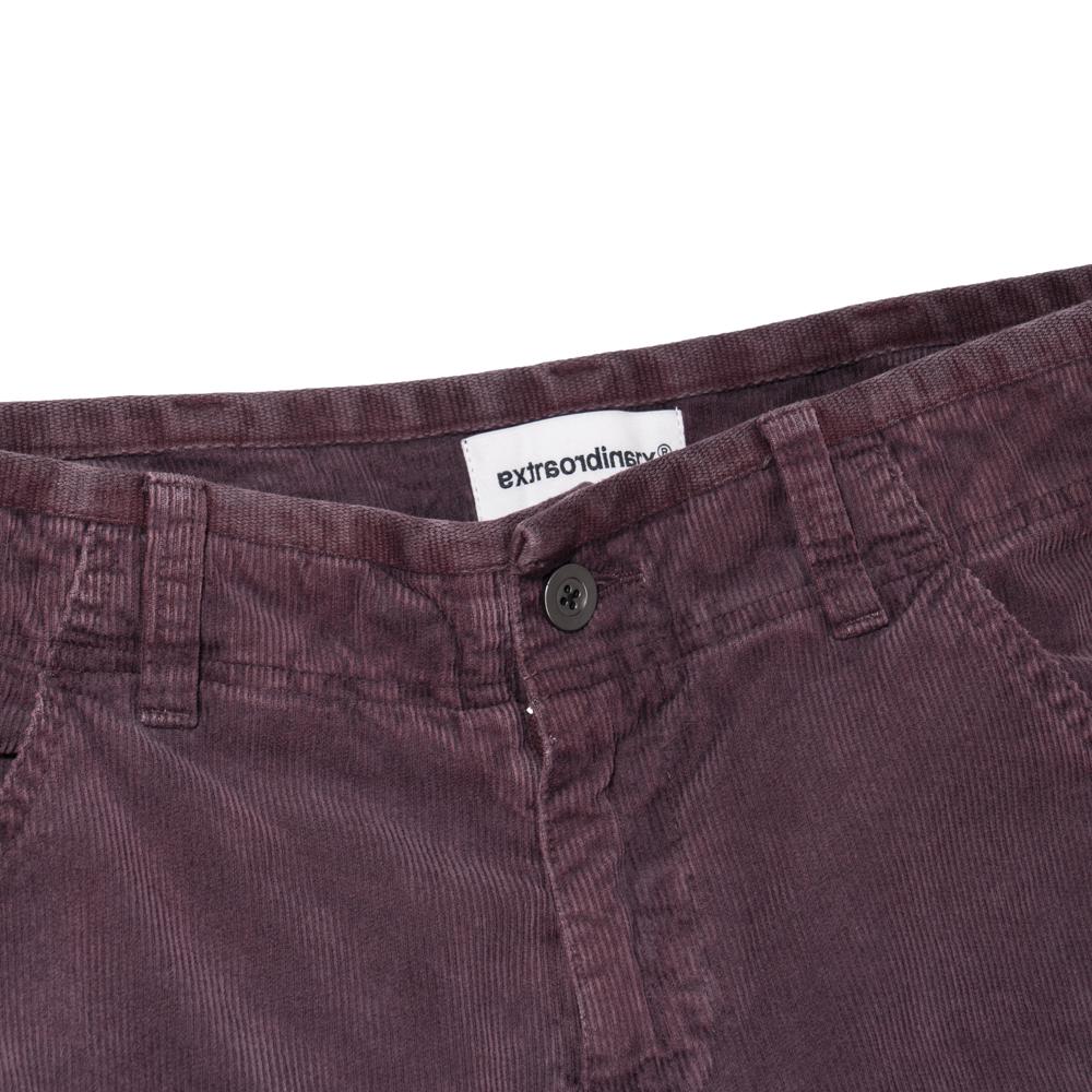 EXTRAORDINARY Corduroy Ws Cargo Pants Burgundy