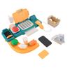 Cash Register Toy for Kids with Checkout Scanner Play Food Set Play Calculator Credit Card Rder Voice Broadcast Pretend Cash Register