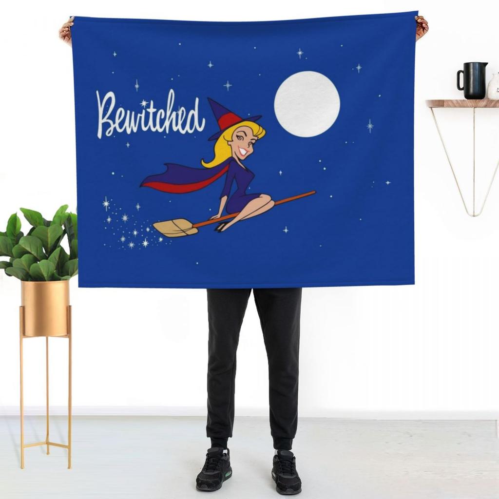 Bewitched 60s retro Throw Blanket Warm Comfortable Blanket Gift for Parents Friends