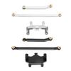 Servo Mount Steering Links Set Aluminum Alloy RC Car Steering Servo Mount Upgrade Parts for HOBBYPLU