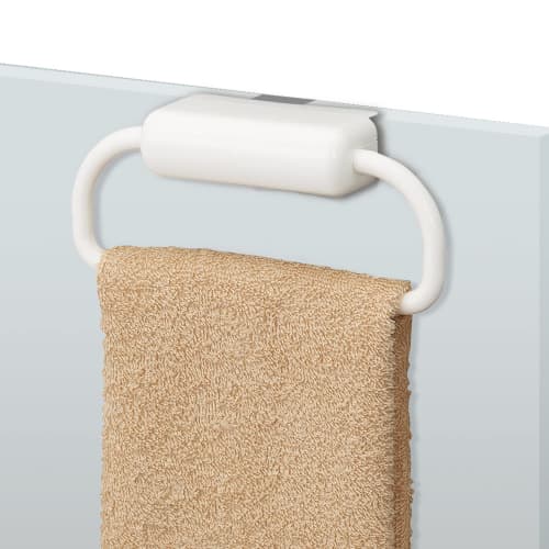 LEC Sink Door Towel Rack (Towel Bar), White, K-520