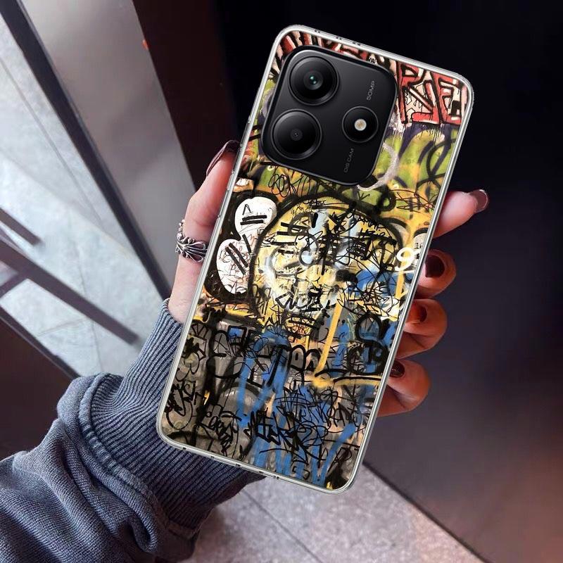 Graffiti Fashion Cool Phone Case For Xiaomi Redmi Note 15 14 14S 13 12S 12 Pro Plus 11S 11 10S 10 4G Cover 11E 11T 5G Print Fund