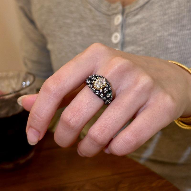 Sterling Silver Niche Design Open Ring: Korean Style, Stackable, Colorfast, Light Luxury
