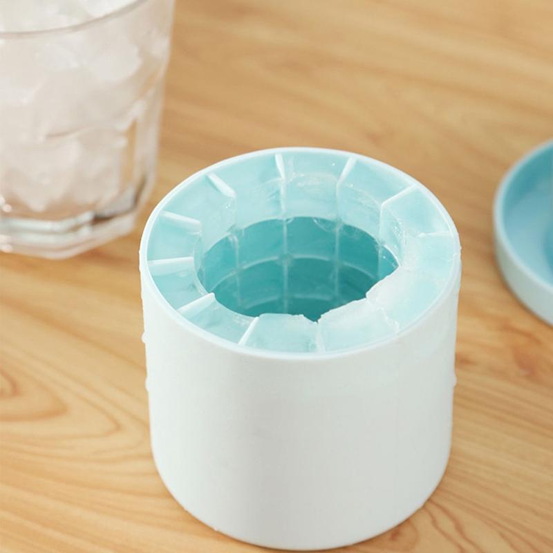 Formă din silicon pentru gheață Cilindru rotund pentru cuburi de gheață Mucegai pentru gheață Bar Accesorii pentru bucătărie Ustensile Cocktail de casă Instrumente pentru cuburi de gheață