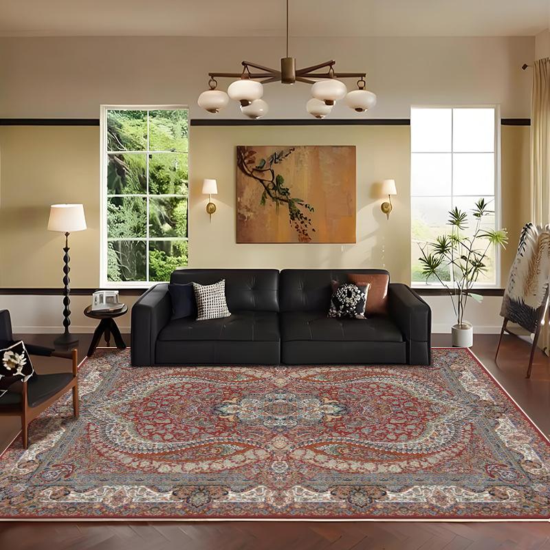 Bohemian Style Living Room Carpet Vintage Sofa Bedroom Bedside Carpet Floor Mat