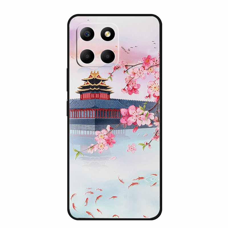 3D Emboss Case For Honor 200 Smart X6c X6b X8c X8b X7c X5b Plus Play 9A Phone Case X 6c 9 A Coque Black Silicone Soft Back Cover