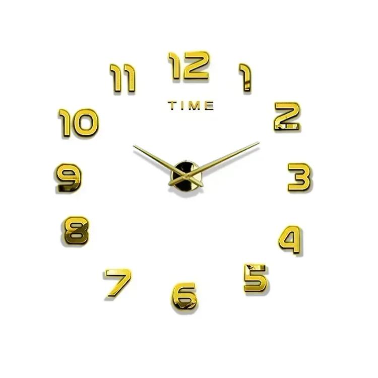 DIY Quartz Clock Fashion Watch Living Room Home Decoration Clock Acrylic Mirror Stickers Decorate a Large Garden Wall Decor