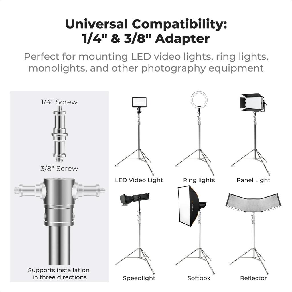 CONCEPT Light Stand for 10kg Load Stainless TL04 K&F Photography, 2.8M, Capacity, Steel,