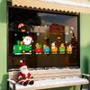 Santa Claus Reindeer Window Stickers, Window Decorations, Glass Doors, Festive Atmosphere, Scene Decoration Stickers