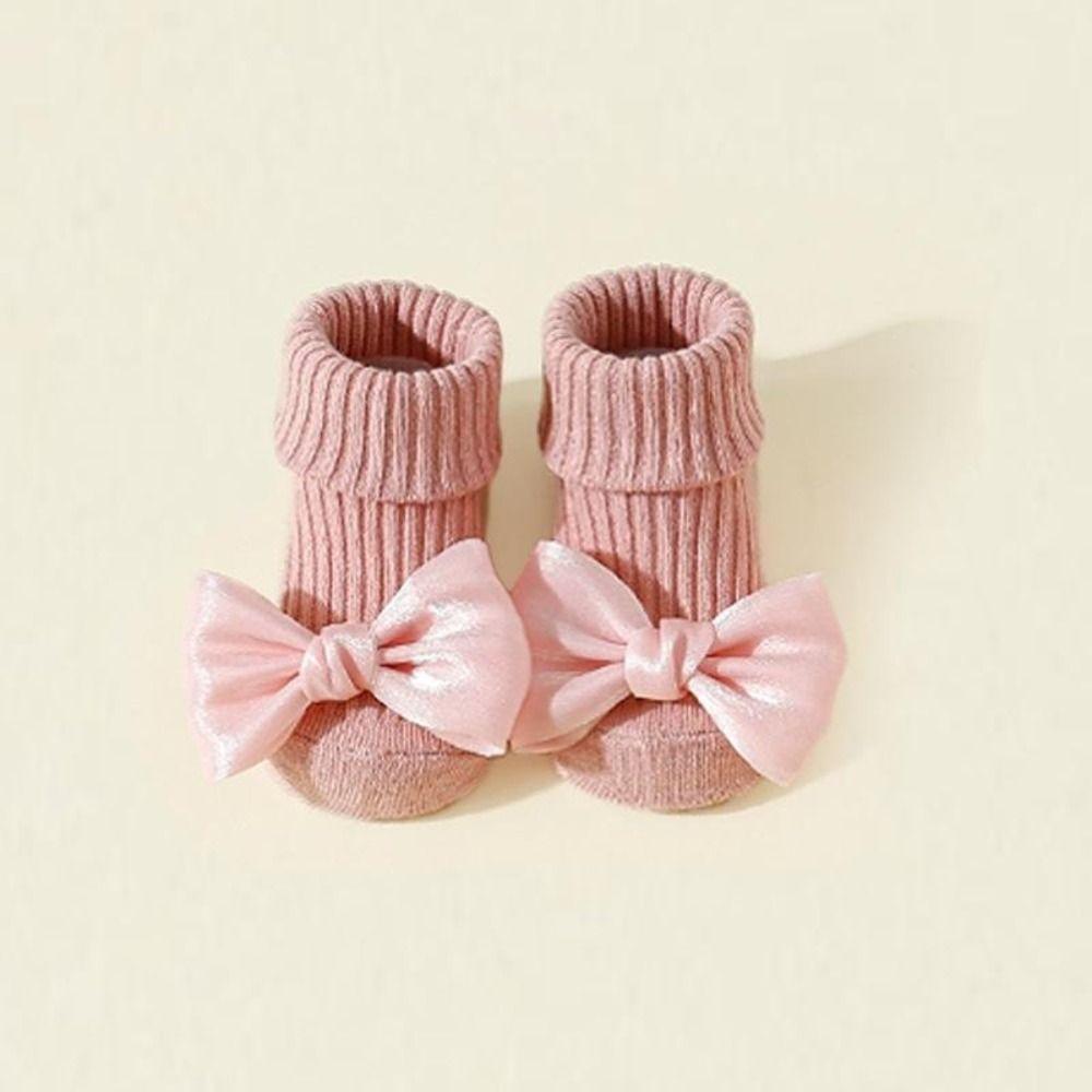 1 Paie Soft Cotton Blend Baby Floor Sock Breathable Fabric Anti-Slip Sock  Indoor Home