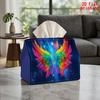 1pc Colorful Wings Universe Tissue Box with Winged Paper Roll Holder - Reusable Suitable for Kitchen, Car, Office & Party Decorations, Space-Themed Na