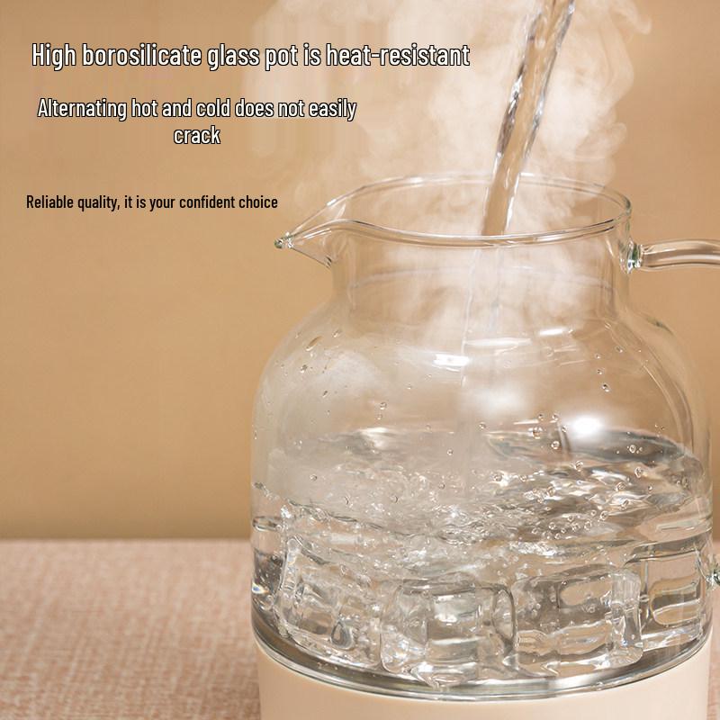 Compact Fully Automatic Smart Tea Maker Kettle with Thick Glass and Heat Preservation