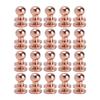 20set Luggage Accessories Rose Gold Brass Rivets Brass Round Head Leathercraft Studs Screwback Screw Button Studs Purse Hardware