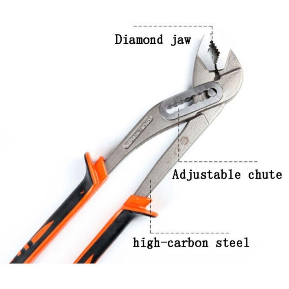 Quick-release End Nippers Adjustable Opening Water Pipe Clamp Pliers Water Pump Pliers  Wrench