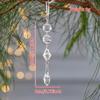 Xmas Tree Transparent Snowflake Hanging Ornaments Acrylic Pendant 2025 Christmas Decoration For Home Navidad Gifts New Year 2025