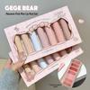 Gege Bear Macaron Pink Mist Velvet Matte Lip Mud Set - Natural Matte Look, Whitening Lip Gloss for Women, Autumn/Winter Collection