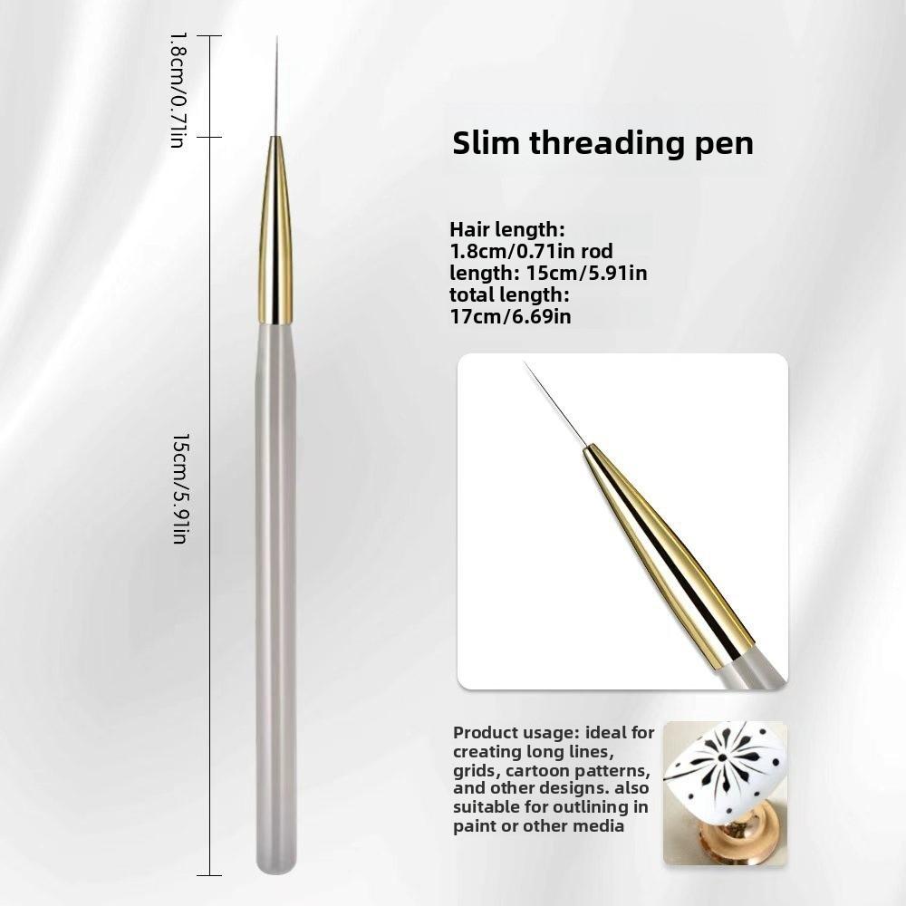 

New French Plaid Nail Art Pen Professional Detail Nail Art Liner Brushes Nail Art Grid Pen for Gel Nail Polish