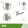 Door Handles - Amig 19250 - Aluminum - Silver - 132 X 70 Mm