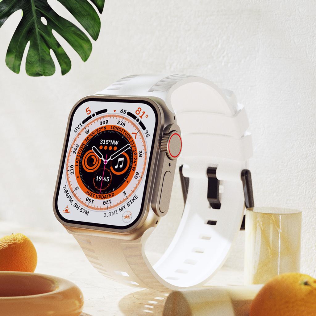 Tire Pattern Strap for Apple Watch Ultra Band 49mm 44mm 45mm 41mm 42mm 38mm Silicone Correa Bracelet IWatch Series 8 Se 7 6 5 4
