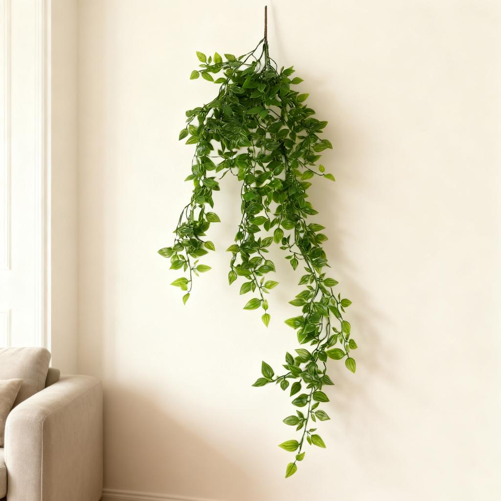 Brand New Decor Beautiful Artificial Plant Hanging 85cm Artificial Christmas Decoration Green Hanging Potted Plant Plastic Use