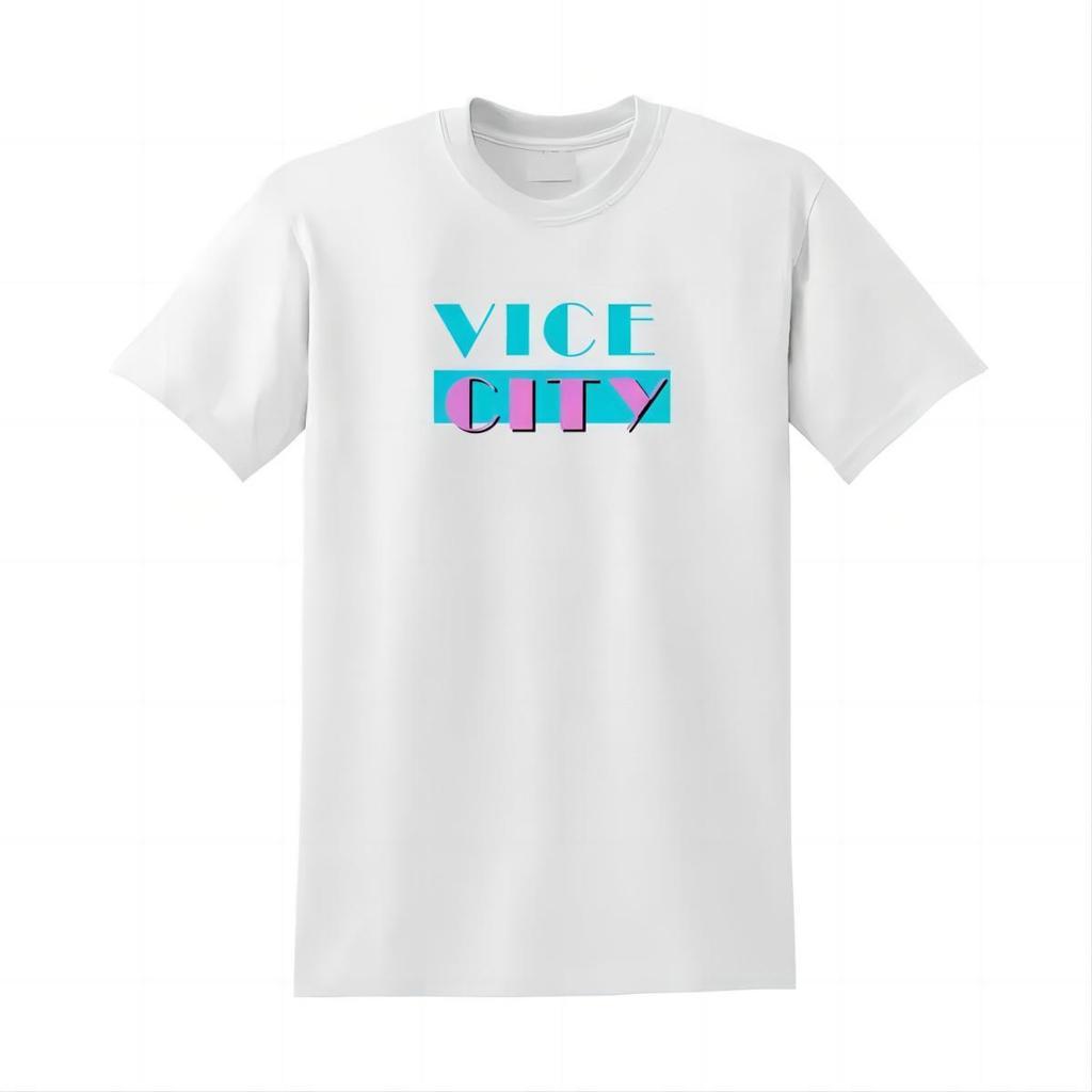 Vice City GTA Logo White T-Shirt