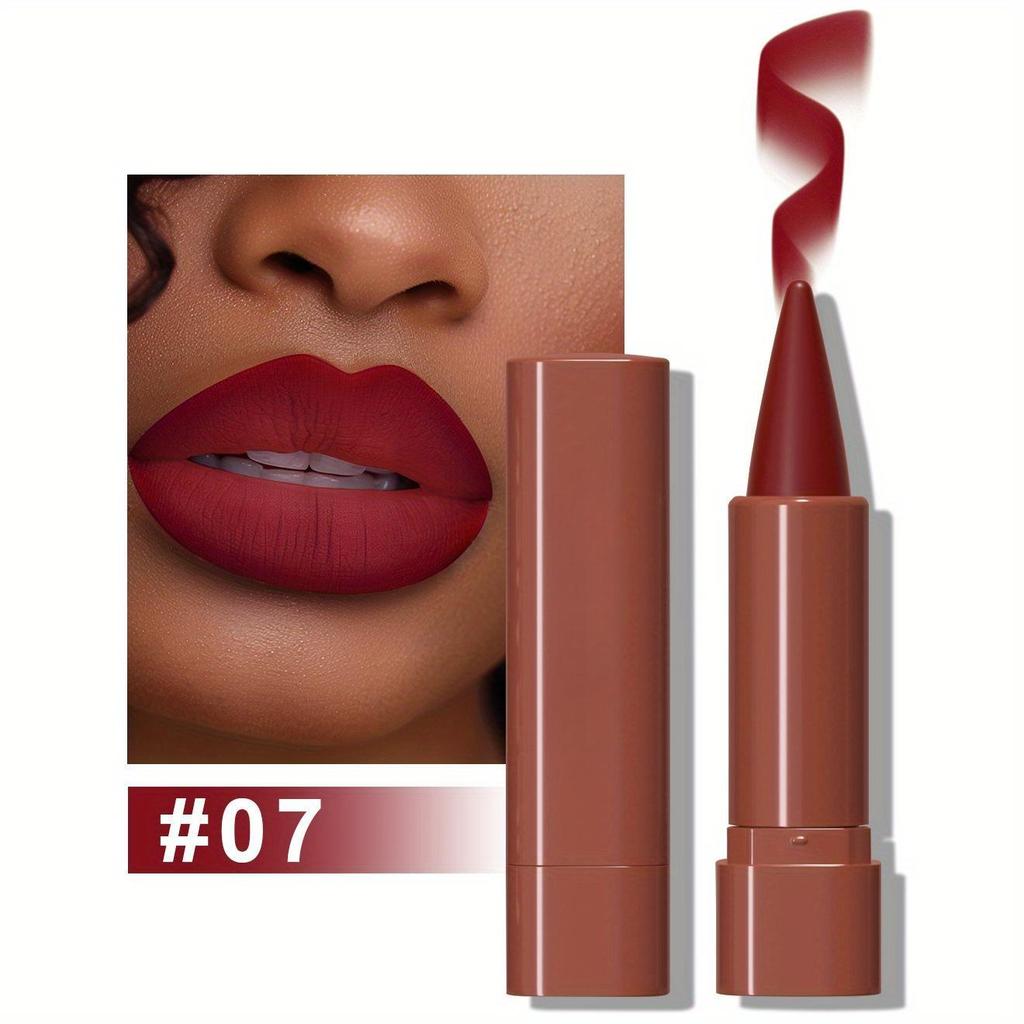 Lip Liner Pencil, 9 Colors Matte Finish, Long-lasting, Waterproof, and Smudge-proof Lip Crayon, Smooth Velvet Texture for Precise Application