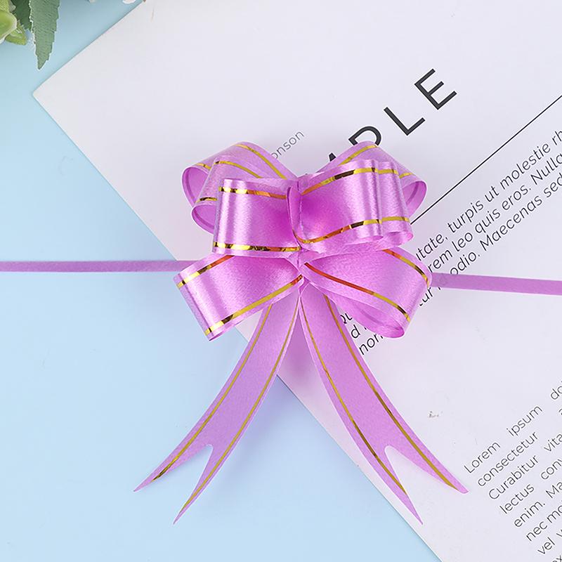 20 Pcs Ribbon Pull Bows Gift Knot Ribbon Wedding Gift Decoration Gift Wrapping Bows Packing Car Decor